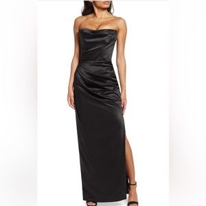 House of CB Adrienne Strapless Corset Gown S Black